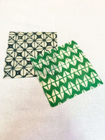 Load image into Gallery viewer, beeswax-wrap-minis-green-batik
