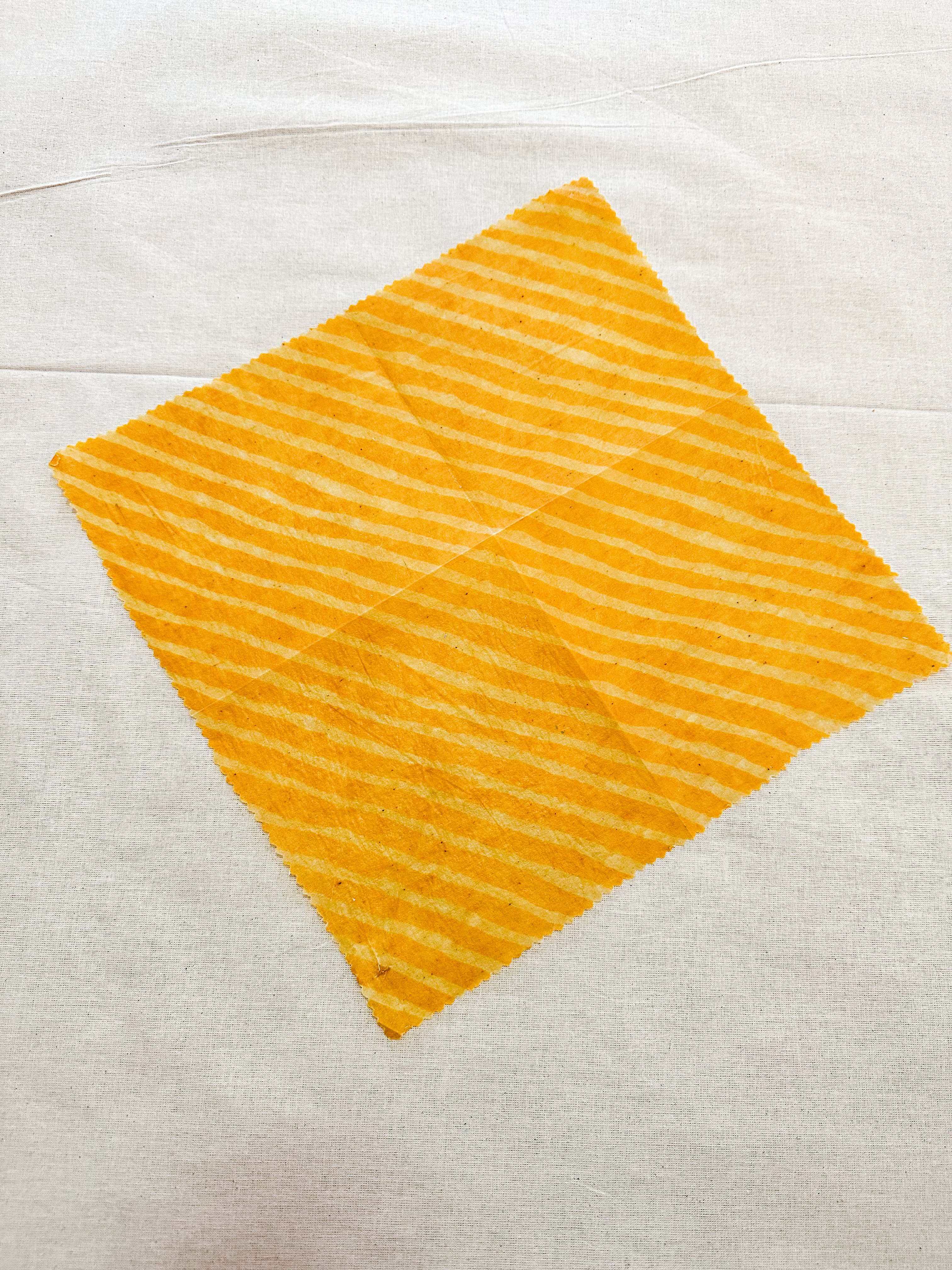 Beeswax Wrap - Yellow Stripe