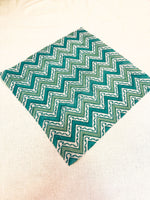 Load image into Gallery viewer, beeswax-wrap-malaysia-turquoise-zigzag
