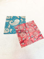 Load image into Gallery viewer, beeswax-wrap-minis-paisley-pink-floral
