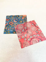 Load image into Gallery viewer, beeswax-wrap-minis-pink-blue-floral
