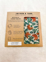 Load image into Gallery viewer, Beeswax Wrap - Orange Floral
