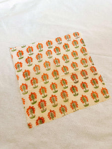 Beeswax Wrap - Orange Palm