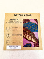 Load image into Gallery viewer, beeswax-wrap-purple-batik-medium
