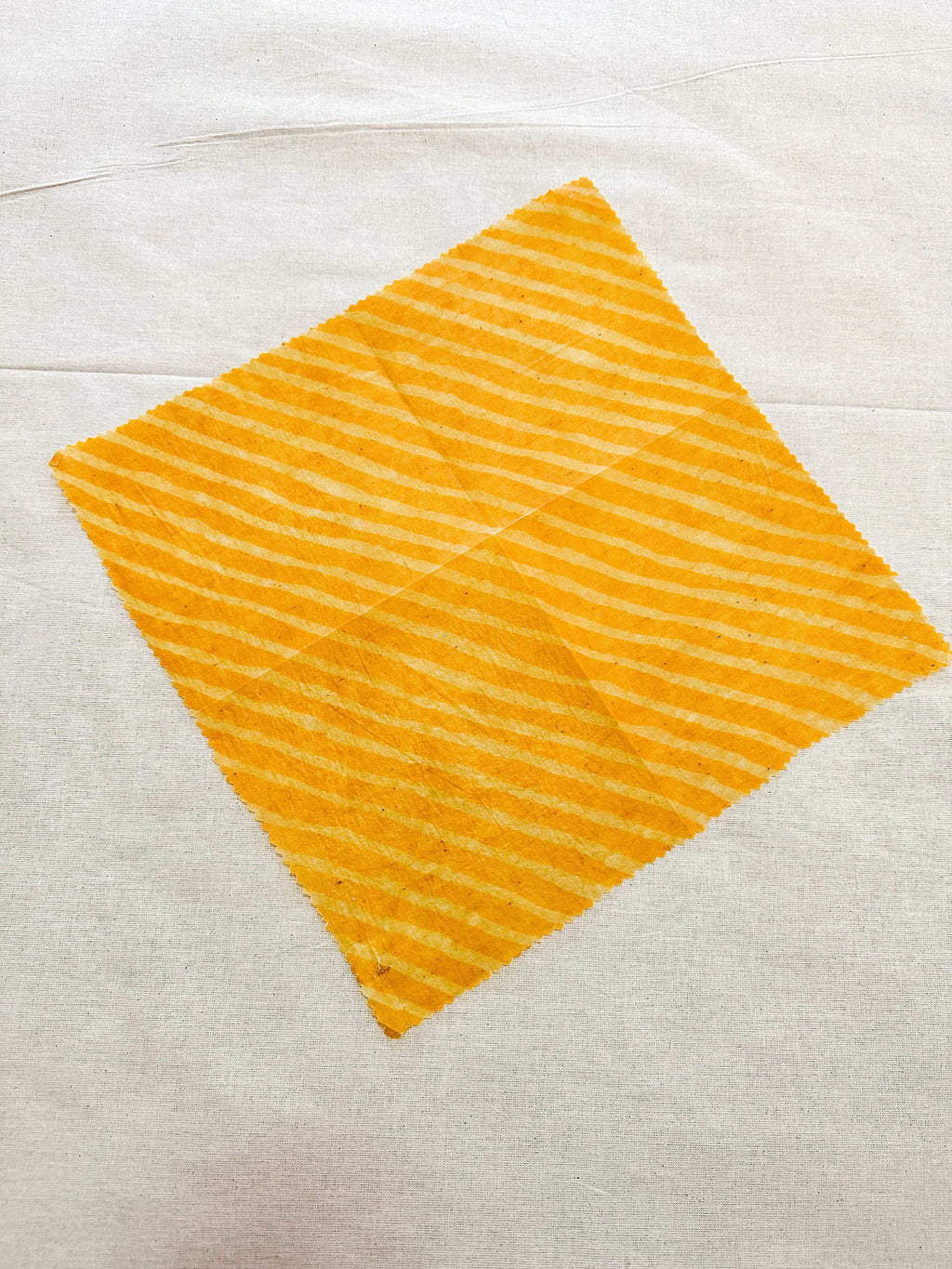 Beeswax Wrap - Yellow Stripe